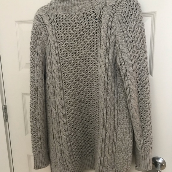 Michael Kors Gray Cable Knit Cardigan - Picture 7 of 8
